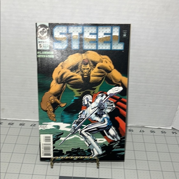 DC Comics Steel Comic Book with Black, Blue, and Brown Cover - Picture 1 of 3